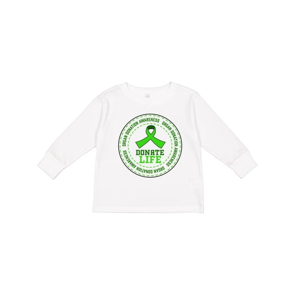 Inktastic Donate Life-Organ Donation Awareness Boys or Girls Long Sleeve Toddler T-Shirt