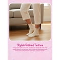 thumbnail image 3 of Justice Boyfriend Rib Ankle Socks for Girls with Lettuce Edge Anklet, 6 pk Tan, 3 of 7