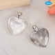 thumbnail image 5 of Colgante en forma de corazón, 60 bandejas colgantes en forma de corazón Ajuste de base de cabujón con cabujón de cristal Khall Tendencias, 5 of 6