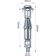 thumbnail image 2 of 20 piezas M6 * 52MM anclajes de Metal de cuerpo hueco anclaje de Metal de expansión tornillo de anclaje de expansión para placa de yeso pared hueca, 2 of 5