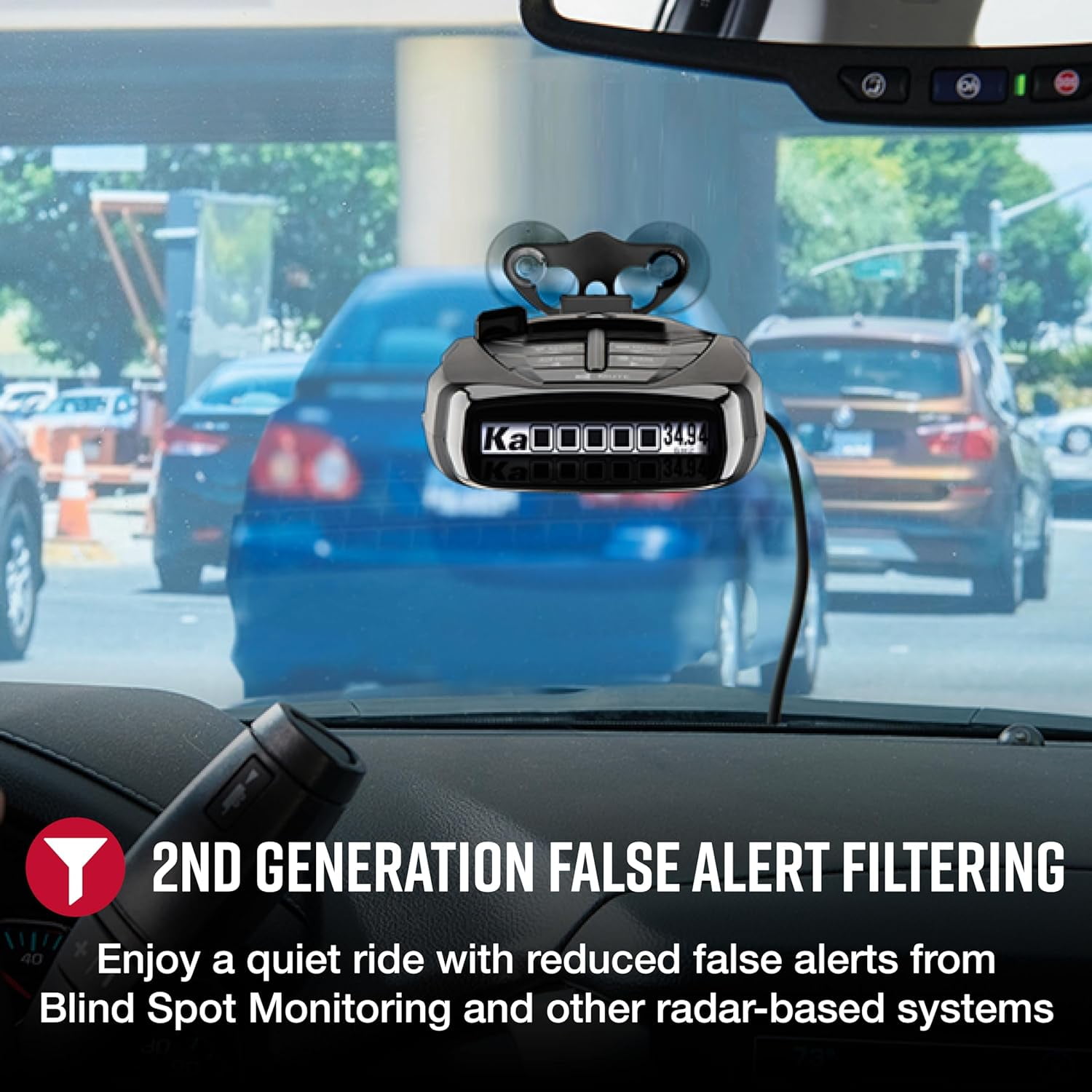 Cobra RAD 480i Connected Radar Detector, Long Range, Bluetooth, Front & Rear Detection + CarPlay (New)