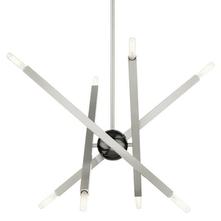 

Livex Lighting 46985 Monaco 8 Light 26 Wide Chandelier - Nickel