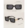 thumbnail image 5 of Plastic Square Sunglasses for Women – Beach, Travel & Summer Outdoors, 5 of 5