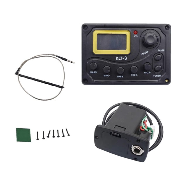 Pastilla para guitarra acústica, pastilla piezoeléctrica, pastilla de amplificador de 4 bandas para guitarra acústica