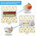 thumbnail image 5 of Plastic Pencil Box Large Capacity Pencil Boxes Clear Boxes with Snap-Tight Lid Stylish Office Supplies Storage Organizer Box Coconuts and Pineapples Pattern, 5 of 7