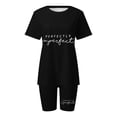 thumbnail image 3 of MKLEKYY Pantalones Cortos Mezclilla Mujer conjunto de Top y Pantalones Cortos de Manga Corta para Mujer Traje Deportivo Informal Traje Deportivo de Dos Piezas, 3 of 3