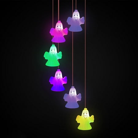 

Jaraliny Halloween Solar Wind Chime Lamp Solar Light Halloween Hanging Lantern Colorful LED Lantern String Solar Lamp Home Party Decor