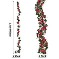 thumbnail image 2 of Xukmct 2 Pack Artificial Rose Vine Flowers Plants Hanging Fake Flower Garland for Wall Backdrop Wedding Party, 2 of 7