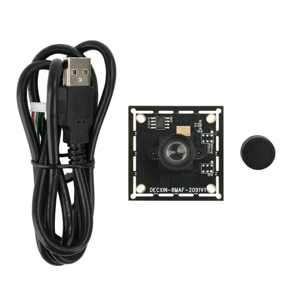 IMX179 8MP HD Camera Module Fixed Focus Wide Angle Face Recognition/Document Scanning USB Camera for Machine Vision,1 x Module 1 x USB Adapter Cable,As Shown