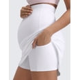 thumbnail image 4 of CRZ YOGA Butterluxe Maternity Skirts High Waisted Tennis Casual Womens Pregnancy with Shorts Pockets, 4 of 5