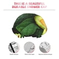 thumbnail image 5 of Kdxio Fresh Avocados Print Shower Cap for Women,Elastic and Reusable,Double Waterproof Layers Bathing Hat, 5 of 9