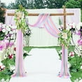thumbnail image 3 of tasrioml Wedding Arch Drape Chiffon Curtain Drapery Solid Color Tulle Drapery Draping Decoration for Weddings Ceremony Reception Banquets, 3 of 8
