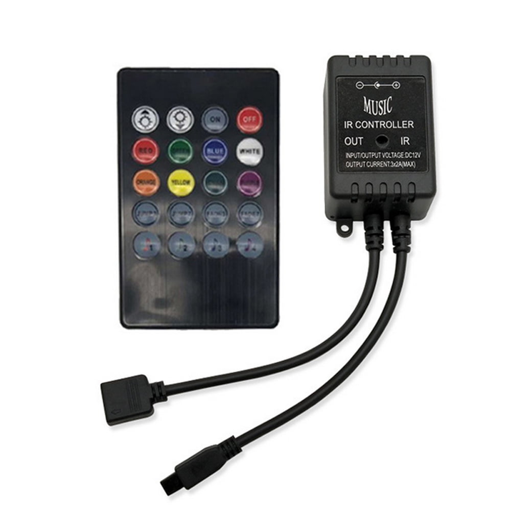 20Key Lightemitting Diode Music IR Controller Sound Sensor Remote