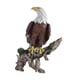 thumbnail image 2 of Figura de águila calva en rama de , escultura, decoración de escritorio hecha a mano, 16x14x23cm para regalo de inauguración de la casa, 2 of 9
