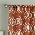 thumbnail image 4 of Curtainworks Morocco Single Curtain Panel, Pole Top, Clay, 100% Polyester, 50"W x 84"L, Adult, 4 of 5