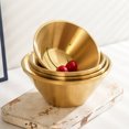 thumbnail image 5 of V Shape Mixing Salad Bowl Double Wall Insulated Metal Soup Bowl Stainless Steels Dessert Bowls Container Enduring, 5 of 9