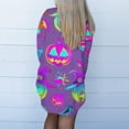 thumbnail image 6 of WXLWZYWL Womens Halloween Cardigan Plus Size Open Front Lightweight Pumkin Bat Spide Web Ghost Witch Print Blouse Cute Spooky Pattern Cardigans, 6 of 6