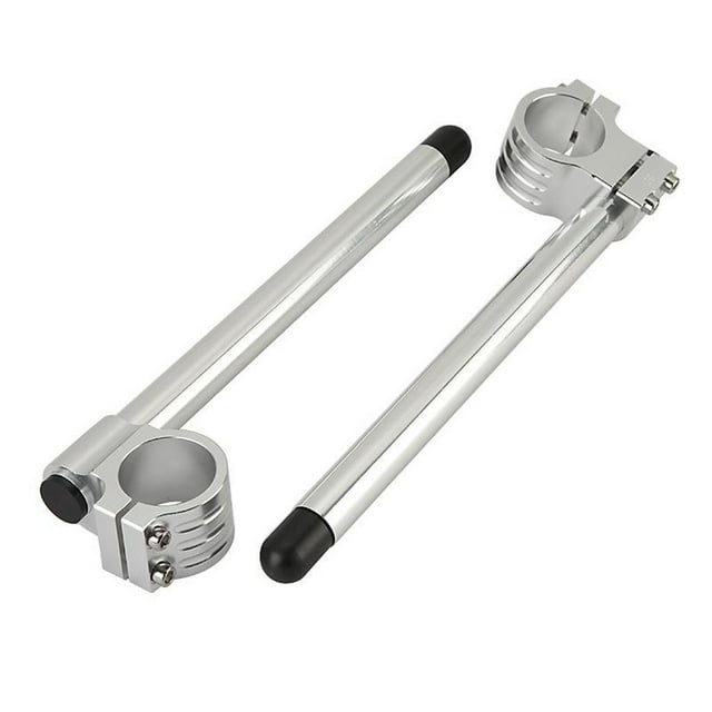 koolsoo 2Pcs Motorcycle CNC Clip-on 35mm Fork Handlebar Hand Grip Ends Clamps