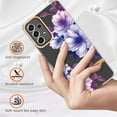 thumbnail image 5 of Allytech Samsung A53 5G Phone Case, Galaxy A53 5G Case, Clear Transparent Soft TPU Rubber Anti-scratch Military Grade Protective Shockproof Case Shell - Purple Flower, 5 of 5