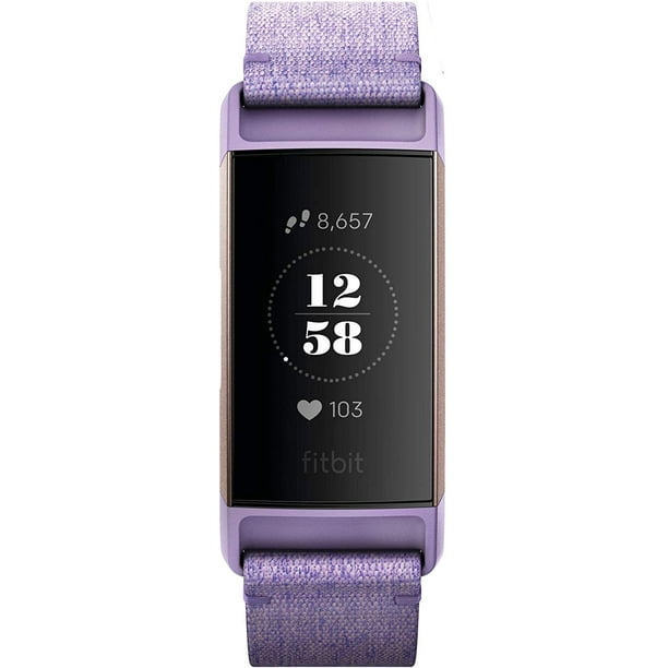 Fitbit Charge 3 SE Fitness Activity Tracker Lavender Woven One