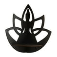 thumbnail image 2 of Buda con estatua de loto, estante esquinero de pared de madera, estante de almacenamiento, decoración de pared funcional para velas, aceite esencial,, 2 of 9