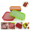 thumbnail image 2 of SHISUYAN 6 Rouleaux de Silicone Réutilisables Moule à Saucisses Hot Dogs avec Couvercle pour Cuisson Nourriture pour Bébé Rouge, 2 of 8