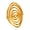Gold-color, variant on Modern Whirl Motion Adjustable Open Rings Stainless Steel Comfortable Finger Accessory Daily Wear