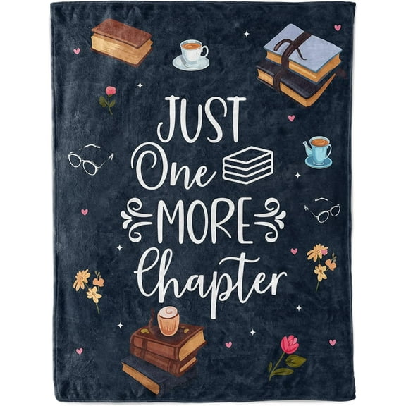 Book Lovers Gifts for Women, Librarian Gifts for Book Lovers, Book Club Gifts, Book Themed Gifts - Best Bookworm Gifts on Birthday Christmas Graduation, Throw Blankets 50"x60"