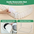 thumbnail image 4 of Reposadera de Ventana para Gatos Zakkart SnugCloud Plegable Sin Cable Color Crema, 4 of 6