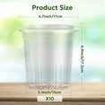 thumbnail image 4 of 1 Gallon Reinforced Clear Nursery Pots with Drainage Hole 10 Packs, 6.7 Inch Transparent Pots Plastic Plant Pot Seedling Planter, 4 of 7