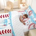 thumbnail image 4 of Manfei Sport Baseball Twin Bedding Sets 7-Piece,Letter Monogrammed B Bedding Comforter Set, 4 of 7