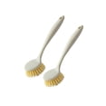 thumbnail image 2 of 2-Pack Scrub Brush with Long Handle, Bristle Brush for Cleaning, Non-Slip Comfortable Grips, Multi-Functional Kitchen Scrubber for Washing Dishes, Scrubbing Pots and Maintaining, 2 of 3
