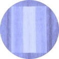thumbnail image 1 of Ahgly Company Indoor Round Abstract Blue Modern Area Rugs, 3' Round, 1 of 4