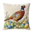 thumbnail image 2 of Wooowa 18inch Short Plush Embroidery Pillow Cover, for Sofa Bedroom Living Room Easter Home Decoration, 2 of 6