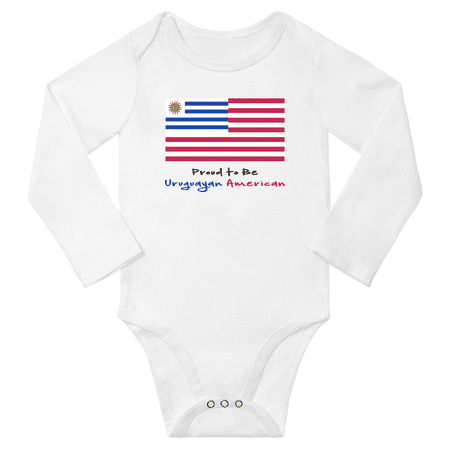 

Proud to be Uruguayan American Baby Long Slevve Bodysuit (White 3-6 Months)