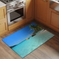 thumbnail image 2 of Summer Beach Front Door Rugs 2x3 ft Tropical Beach Ocean Sea with Landscape of Palm Trees Small Rug for Entryway Non Slip Washable Bathroom Door Mat Absorbent Floor Mat for Indoor Entrance, 2 of 9