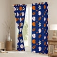 thumbnail image 3 of Homewish Ball Sport Lovers Black Out Curtains,Basketball Football Baseball Curtains Pack of 2 (42x63 Each),Deepblue White Browne Bedroom Curtains For Boys Kids,Ultra Soft Home Decor, 3 of 6