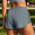 thumbnail image 6 of Hurxie Athletic Shorts for Women 3" - High Waisted Quick Dry for Running Workout Gym Track with Pocket Gray,XL, 6 of 7