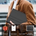 thumbnail image 7 of Tab S10+/S9 FE+ 12.4" Detachable Keyboard Folio, 7 Color Backlit with Trackpad & S Pen Slot, 7 of 7
