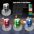 thumbnail image 4 of 7 Led Rotating Display Stand, Round Spinning Display Stand with Colored Lights 360 Degree Rotating Display Base Stand with 4 Revolving & 8 Light Modes (Silver), 4 of 8