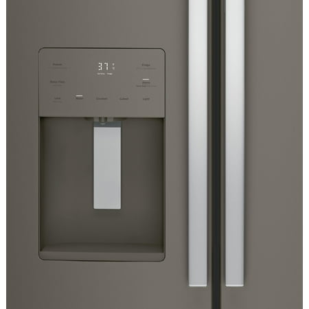 GE - 17.5 Cu. Ft. French Door Counter-Depth Refrigerator - Slate