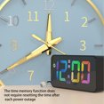 thumbnail image 6 of sruoe Alarm Clock, Digital Clocks, Clock Alarm Bedside, Clock Alarm Radio, Clock Alarm Digitalalarm, Mirror Digital Clock, Heavy Sleepers Alarm Clock, Plastic, 6 of 6