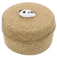 thumbnail image 1 of BRIGHTFUFU Canasta de flores tejida hecha a mano Caja de regalo mini bocadineras Canasta de frutas con tapa, 1 of 1