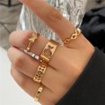 thumbnail image 1 of Silver Color Crystal Rings Set for Women, Cubic Zirconia Moon Arrow Flower Heart Finger Wedding Rings, Female Fashion Jewelry 17340, 1 of 6