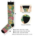 thumbnail image 3 of FORMRS Womens Knee High Socks Casual Long Thick Travel Daily Wear, 2 Pairs, Floral Pattern, 3 of 6