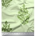 thumbnail image 1 of Soimoi Polyester Crepe Fabric Leaves & Floral Block Print Sewing Fabric Yard 42 Inch Wide, 1 of 3