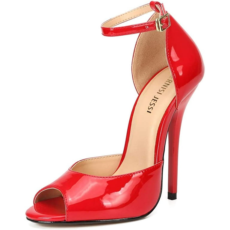 MAIERNISI JESSI Unisex Men s Women s Peep Toe Stiletto High Heels
