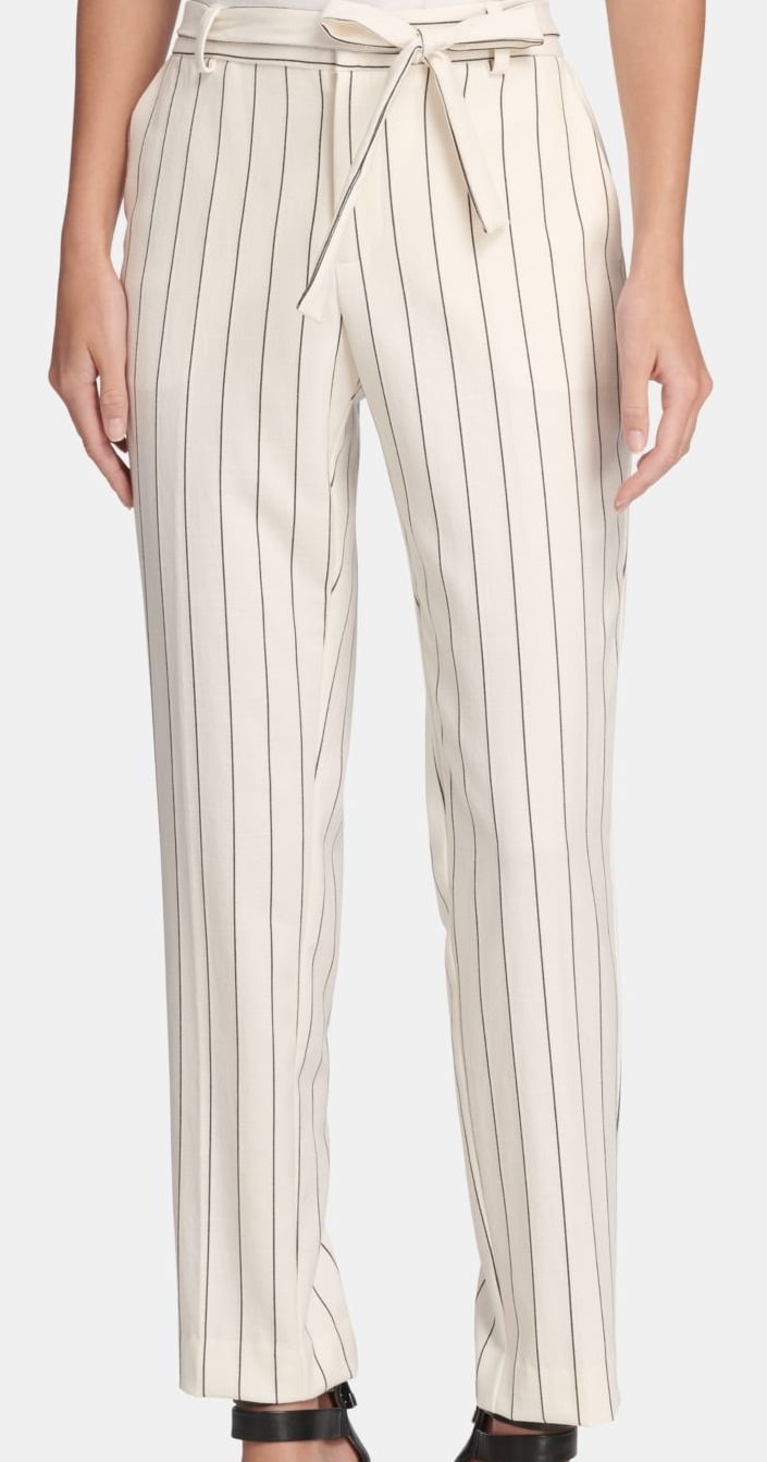 striped tie pants