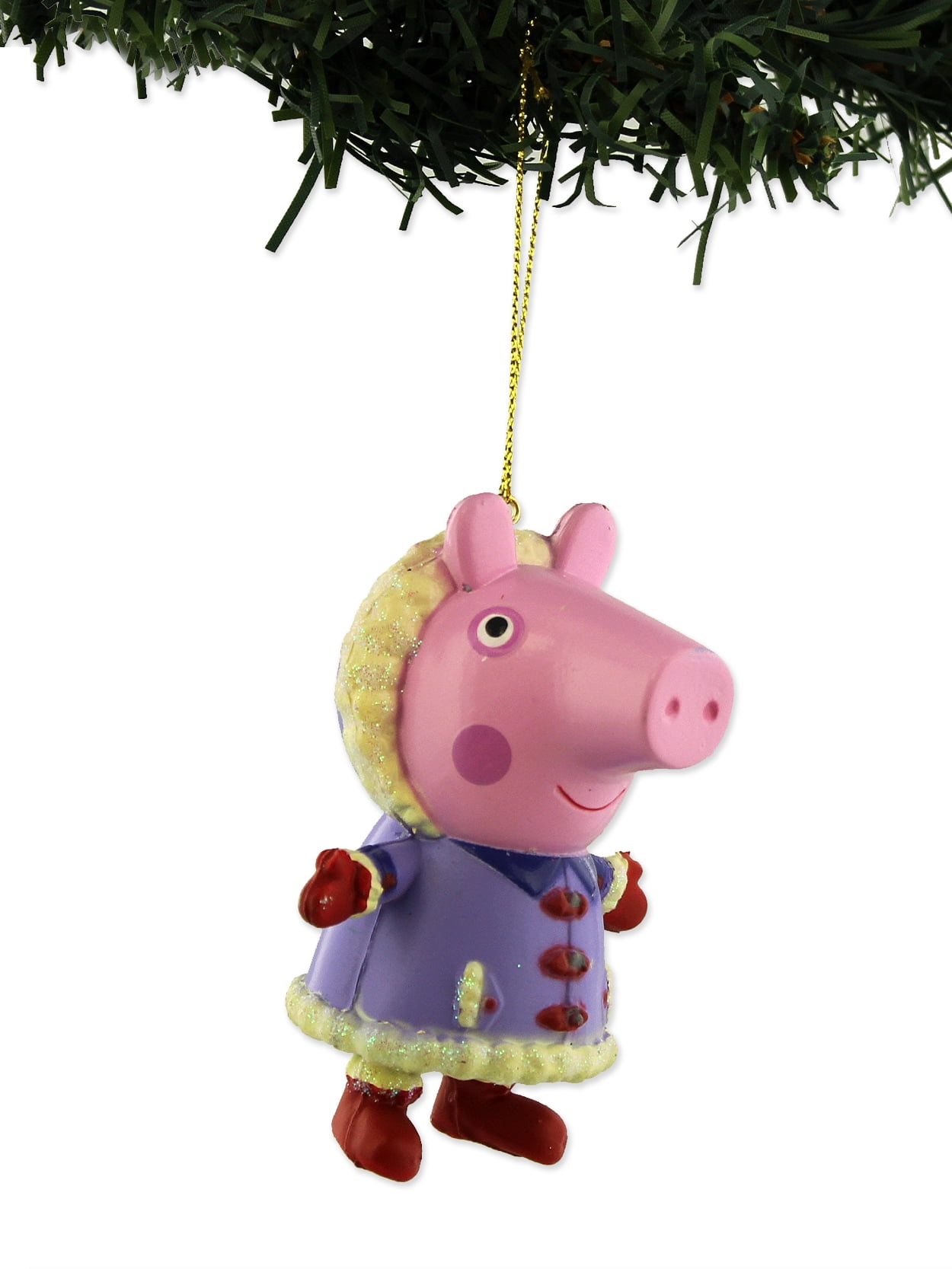 Kurt Adler Peppa Pig Christmas Holiday Ornament with Gift Box PA1181