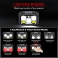 thumbnail image 2 of Linterna Frontal LED Recargable, LED con Sensor de Movimiento, para Correr, Hacer Senderismo, Pescar y Acampar, 2 of 5
